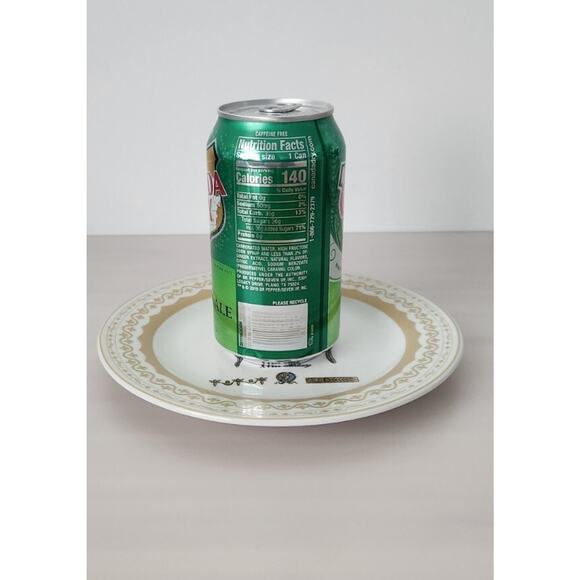 Vintage Porcelain Treasures Dessert Plates with Antique Chairs Design Set of 4 - Picture 9 of 10